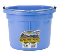 Flat Back Plastic Bucket 8 Quart