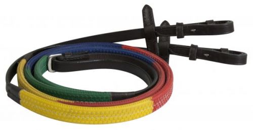 Rubber English Rainbow Reins