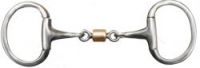 Showman 5 1/2" Eggbutt Snaffle Bit w/ Copper Roller 