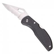 Serrated Blade Lockback Pocket Knife