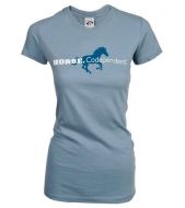 Horse.Codependent Tee Dusty Blue Junior Cut