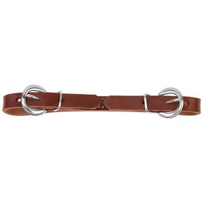 Flat Leather Curb Strap