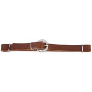 Straight Leather Brown Curb Strap
