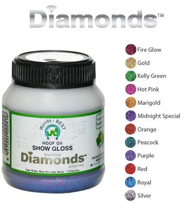 Worlds Best Hoof Oil Diamonds™ Show Gloss 4 oz.