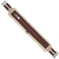 Treadstone Brown Fleece English Girth w/Stainless Steel Buckles