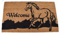Welcome running Horse Doormat