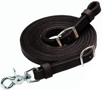 Weaver Black Leather Roper Reins