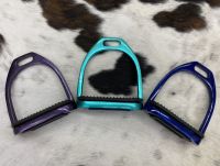 Stainless Steel Glitter Coated English Stirrup Irons