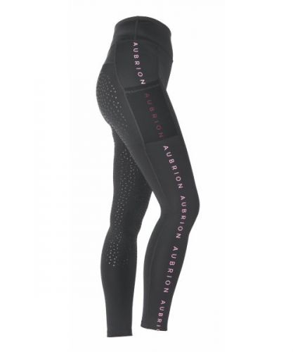 Aubrion Brook Logo Fullseat Riding Tights