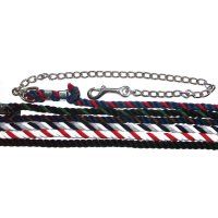 6' Cotton Lead Rope w/ 24" Chain