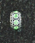 Joppa Dot Peridot Spacer Bead