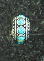 Joppa Aqua Stone Spacer Bead